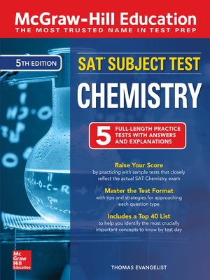McGraw-Hill Education SAT Subject Test Chemistry - ebook